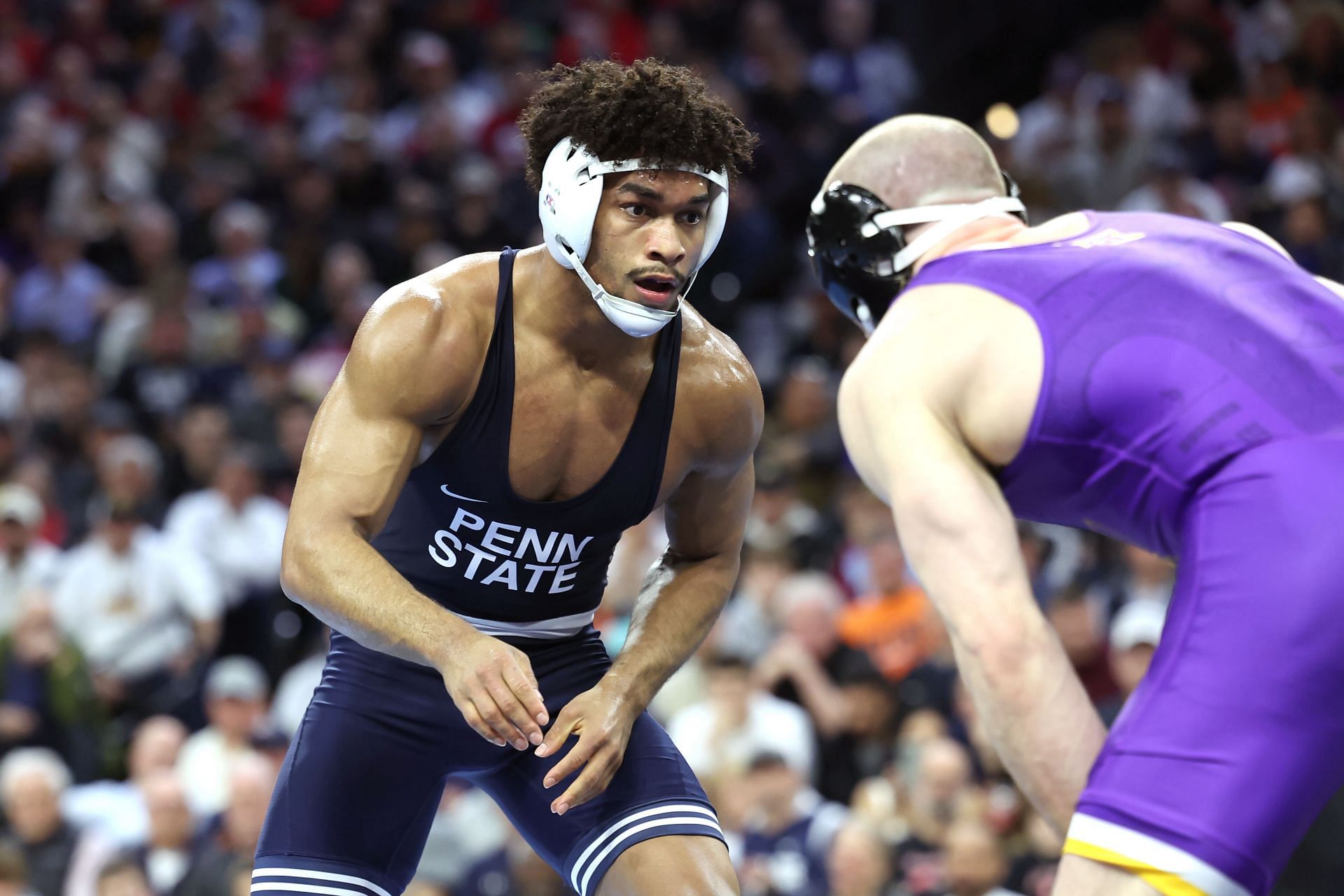 Starocci at the 2025 NCAA Division I Men's Wrestling Championship (Image Source: Getty)